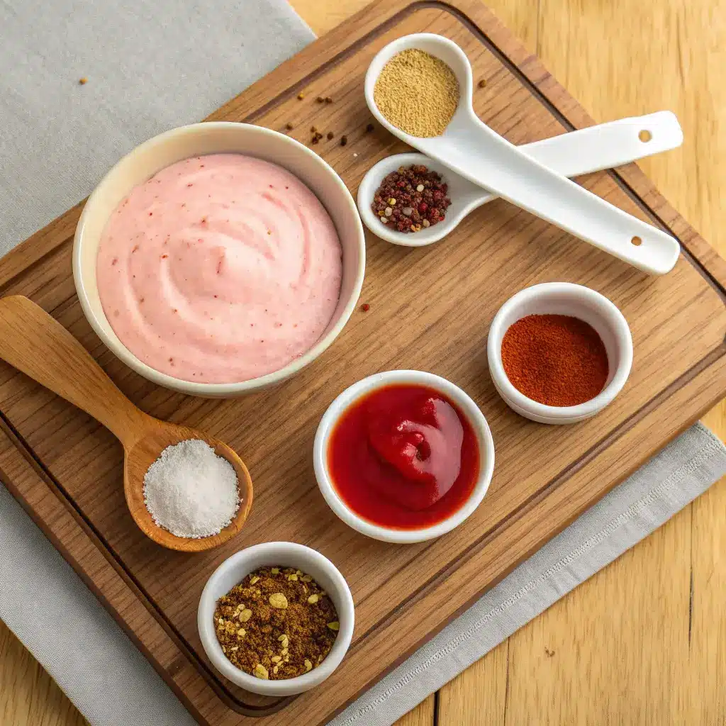 Pink Salad Dressing Recipe – Creamy, Tangy, and Delicious 8 Pink Salad Dressing Ingredients