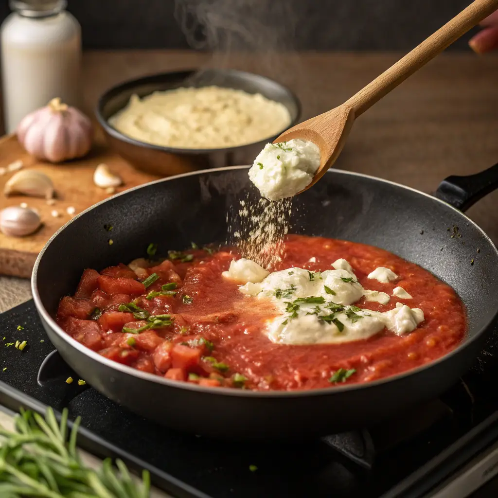 Italian Pink Sauce Recipe: A Simple, Creamy Italian Classic You’ll Love 8 Cooking Italian pink sauce step by step