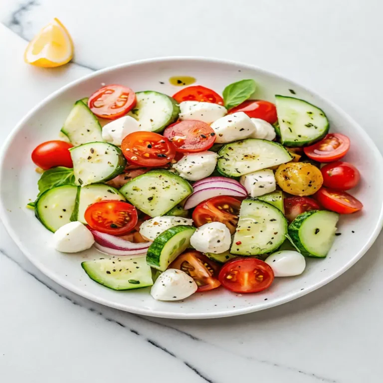 Cucumber Caprese Salad