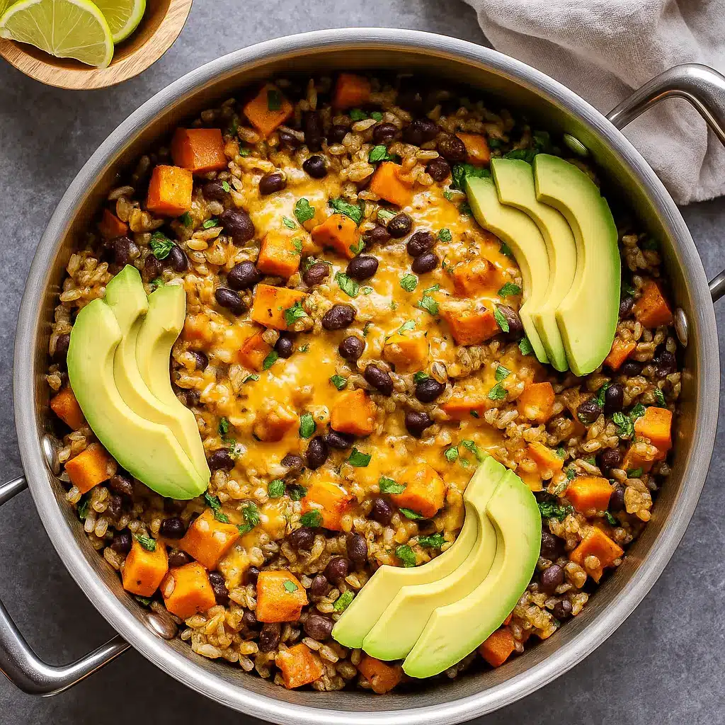 Southwest Sweet Potato, Black Bean and Rice Skillet – Healthy Tex Mex Favorite