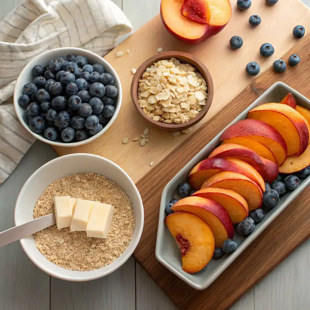 Blueberry Nectarine Crisp: A Deliciously Simple Family Favorite 7 Blueberry Nectarine Crisp ingredients