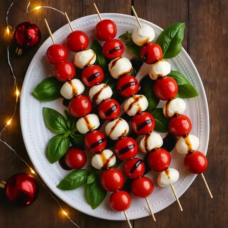 Holiday Caprese Skewers