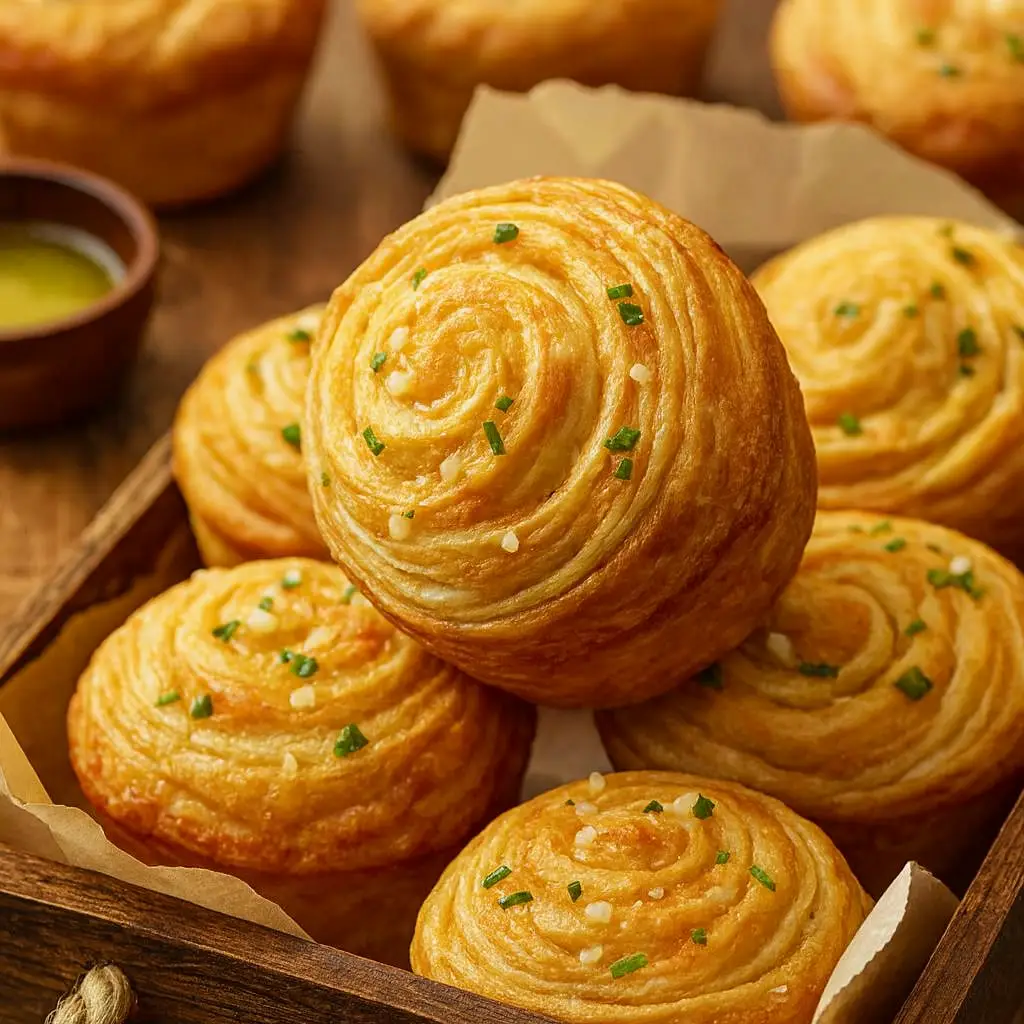 Cheesy Garlic Cruffin: Delicious Holiday Finger Food