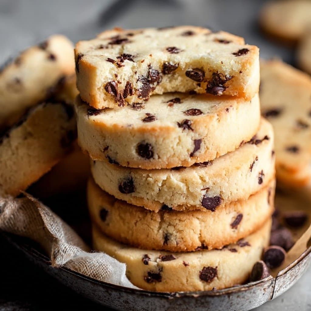 Chocolate Chip Shortbread Cookies 5 Chocolate Chip Shortbread Cookies