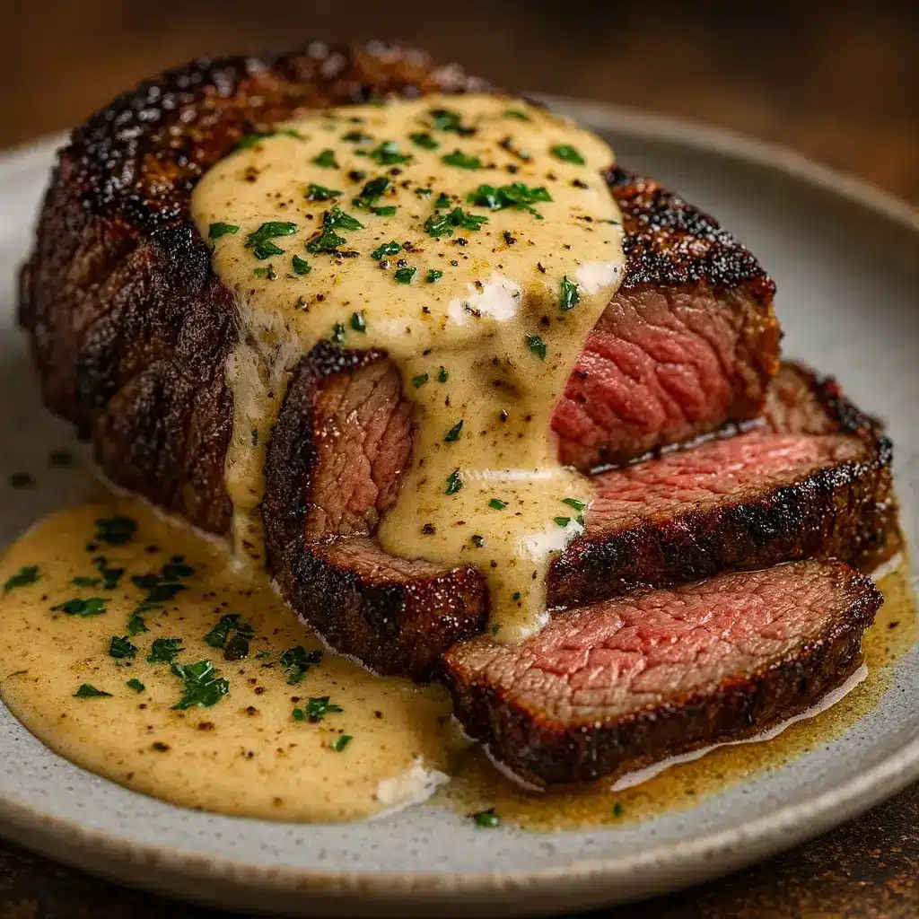 Juicy Steak with Creamy Garlic Sauce Recipe You Will Love
