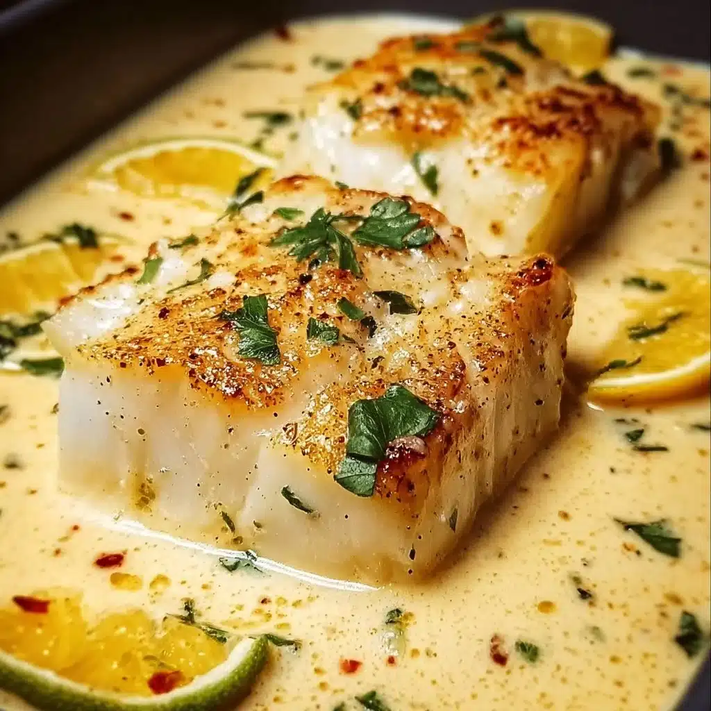 Baked Cod in Coconut Lemon Cream Sauce for Busy Weeknights