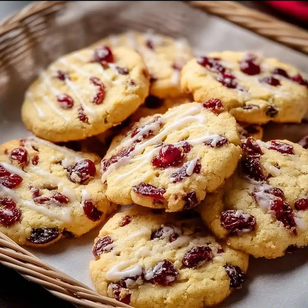 Chewy Christmas Cranberry Orange Cookies