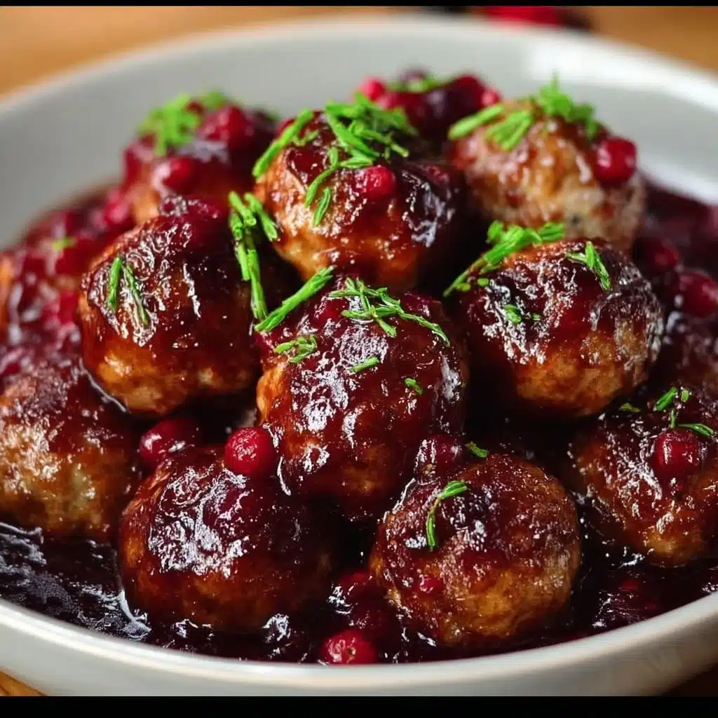 Christmas Cranberry Meatballs