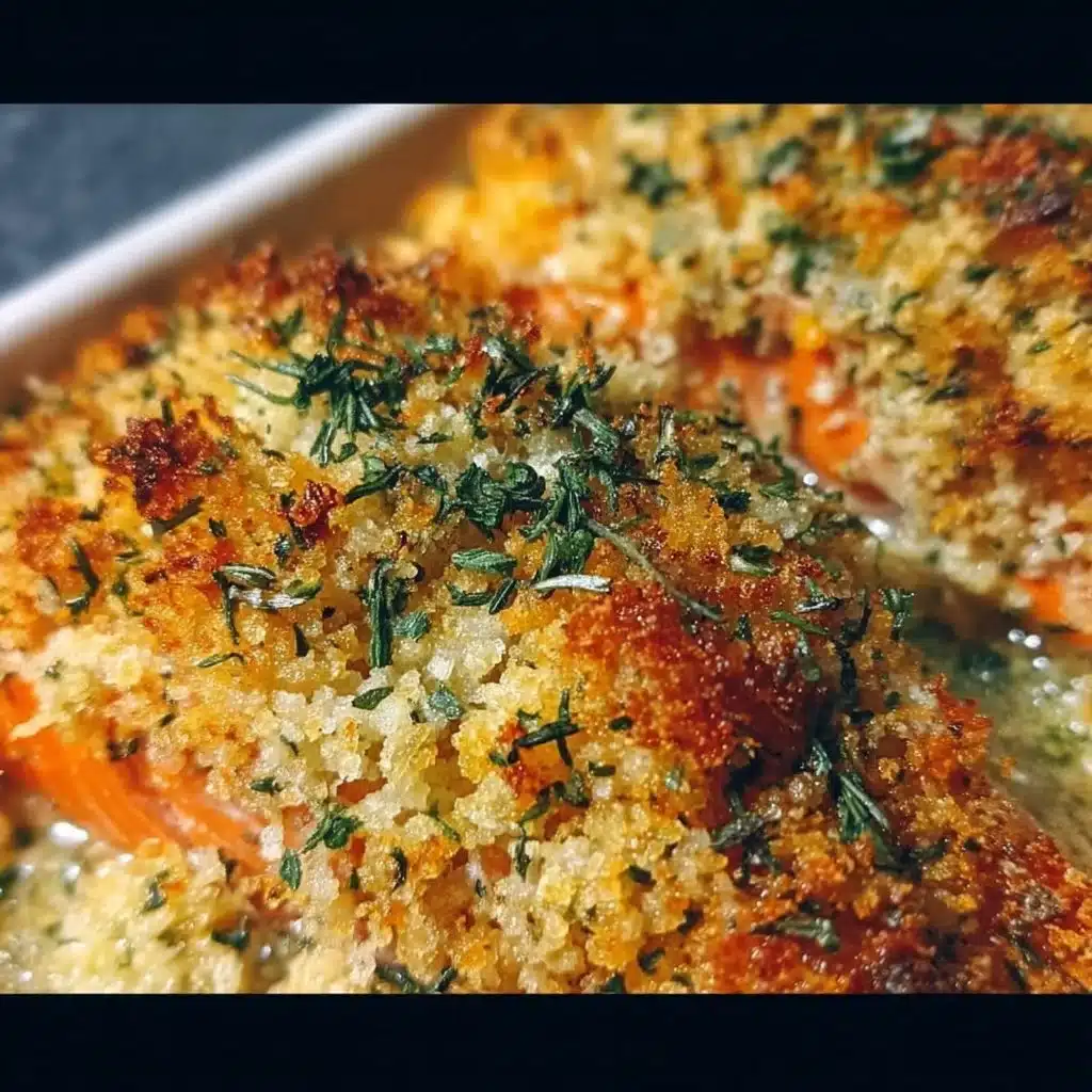 Crispy Parmesan Salmon Bake