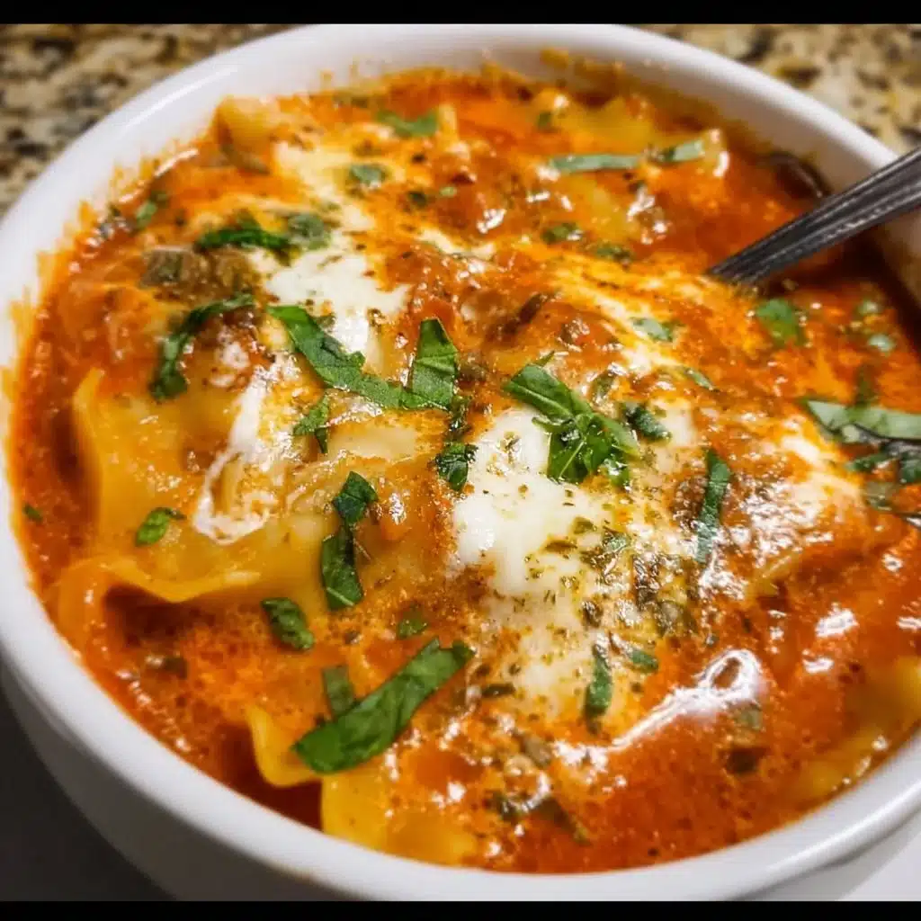 Easy Creamy Lasagna Soup