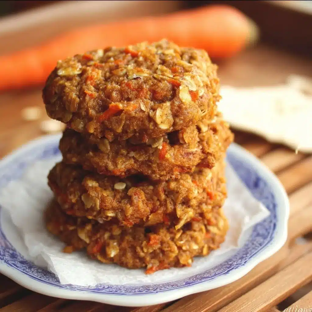 Healthy Carrot Cake Oatmeal Cookies
