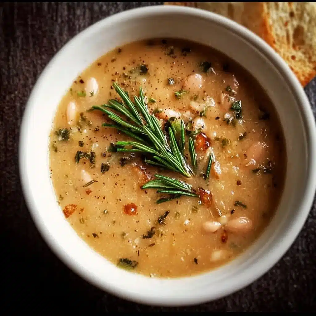 Rosemary Roasted Garlic Bean Soup