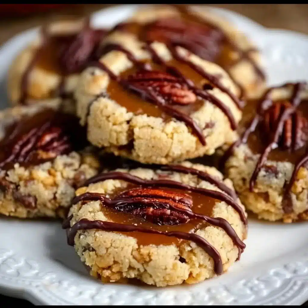 Turtle Thumbprint Cookies