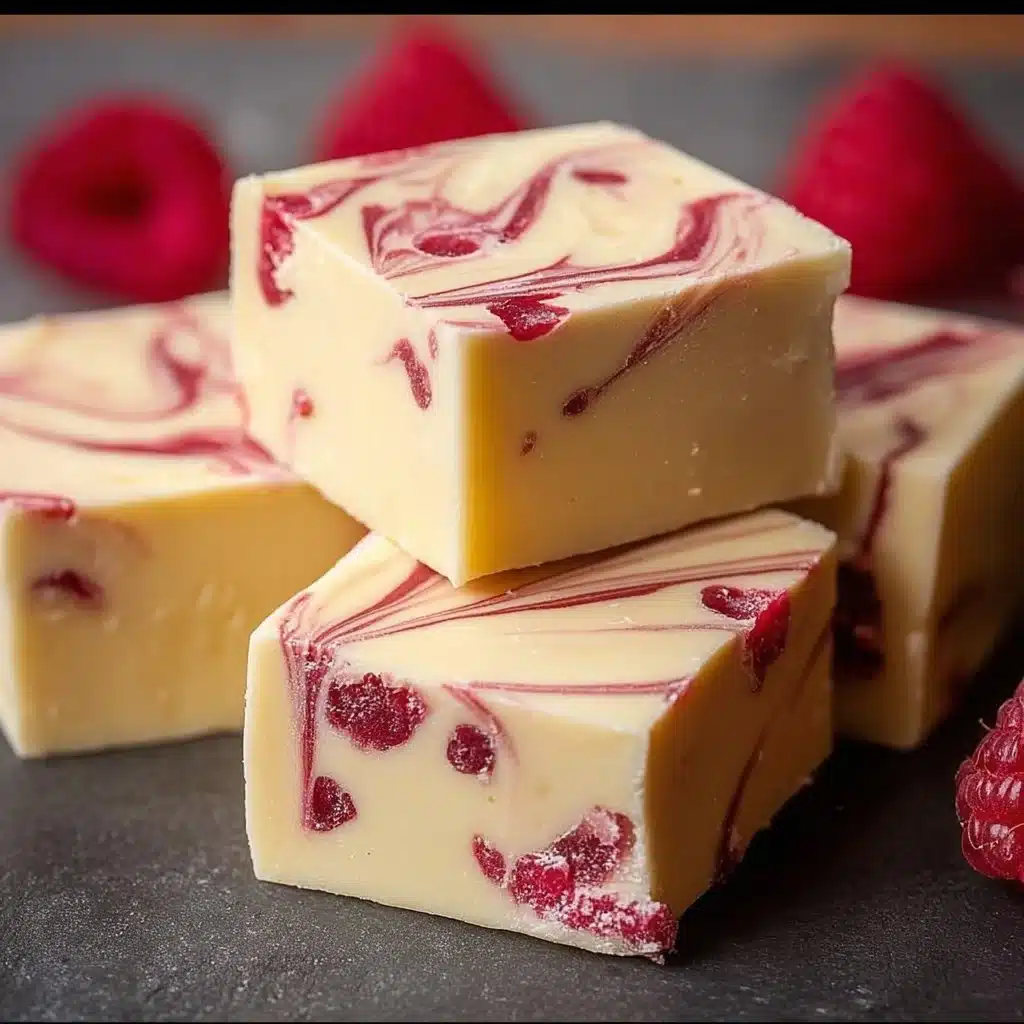 White Chocolate Raspberry Fudge