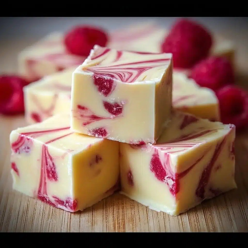 White Chocolate Raspberry Fudge