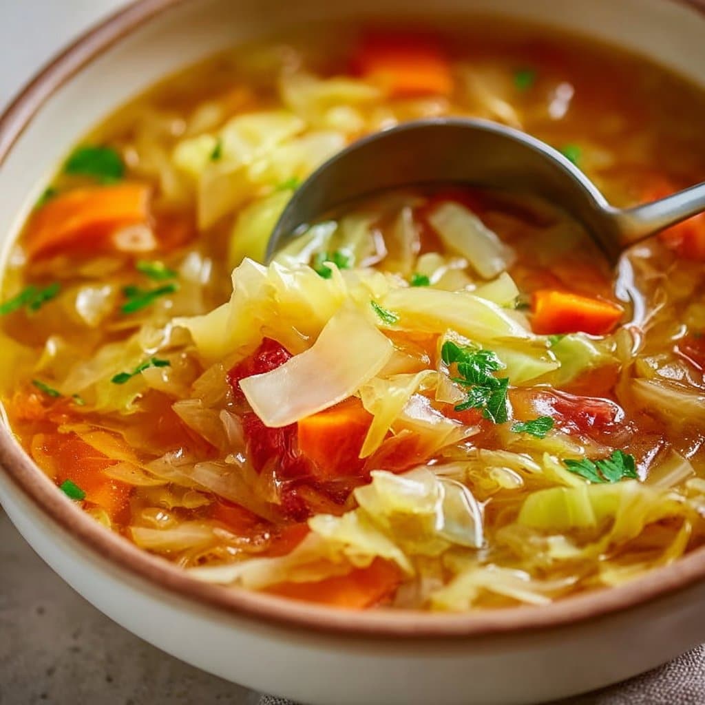 Low Calorie Cabbage Fat Burning Soup