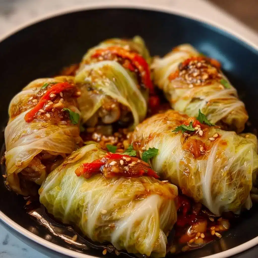Asian-inspired Vegan Cabbage Rolls