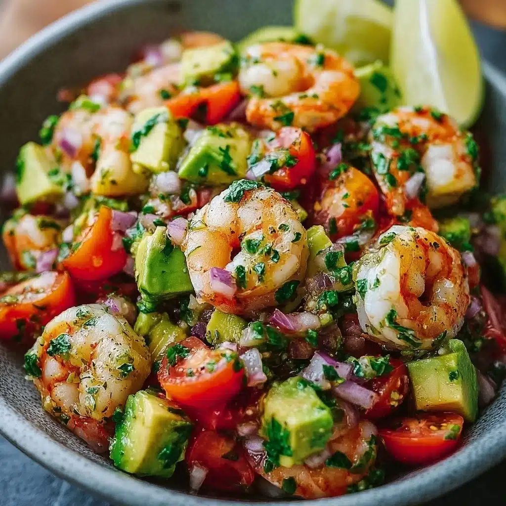 Avocado Salsa Shrimp Salad