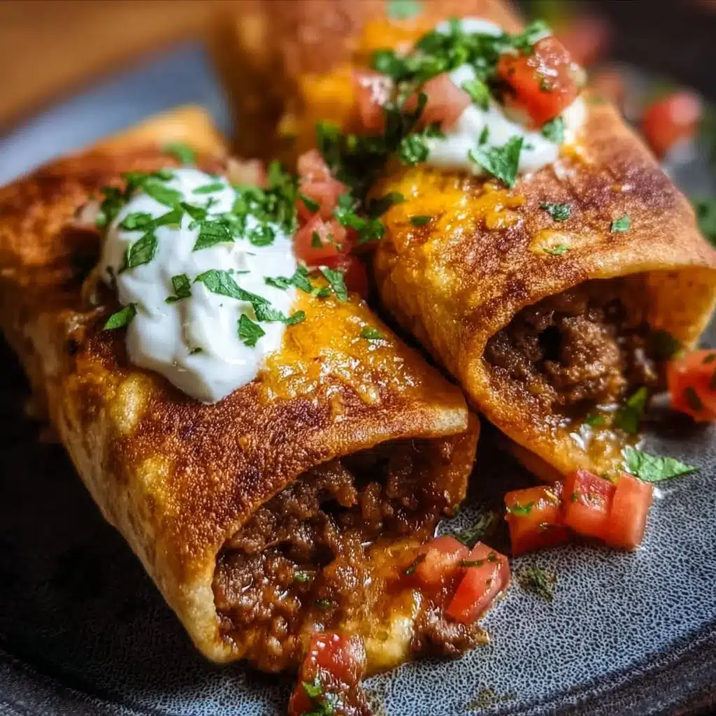 Beef and Cheese Chimichangas