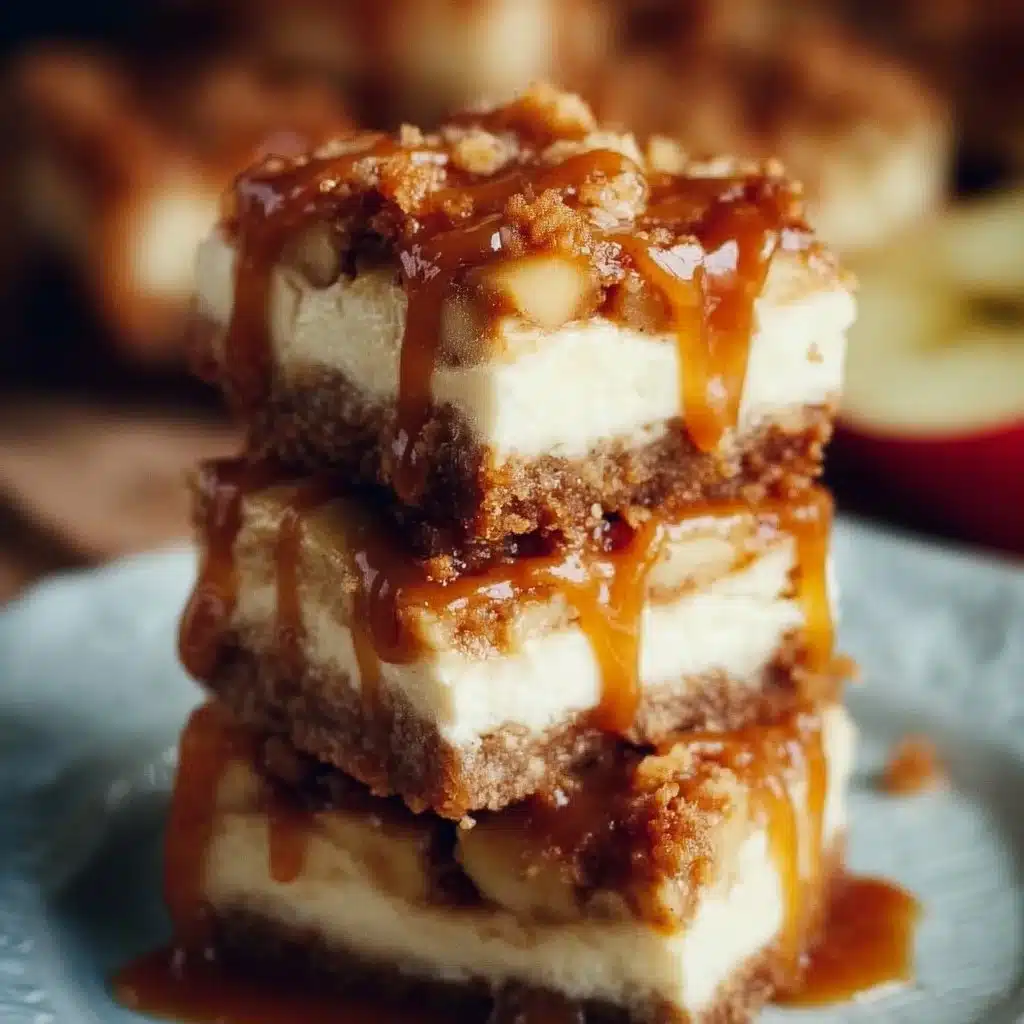 Caramel Apple Cheesecake Bars