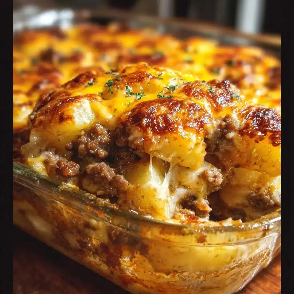Cheesy Hamburger Potato Casserole