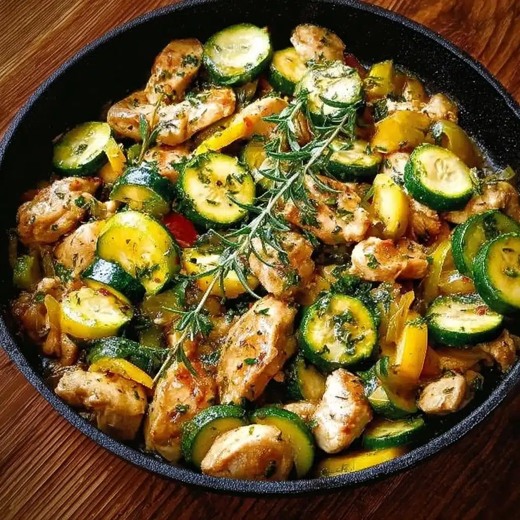 Chicken and Zucchini Skillet