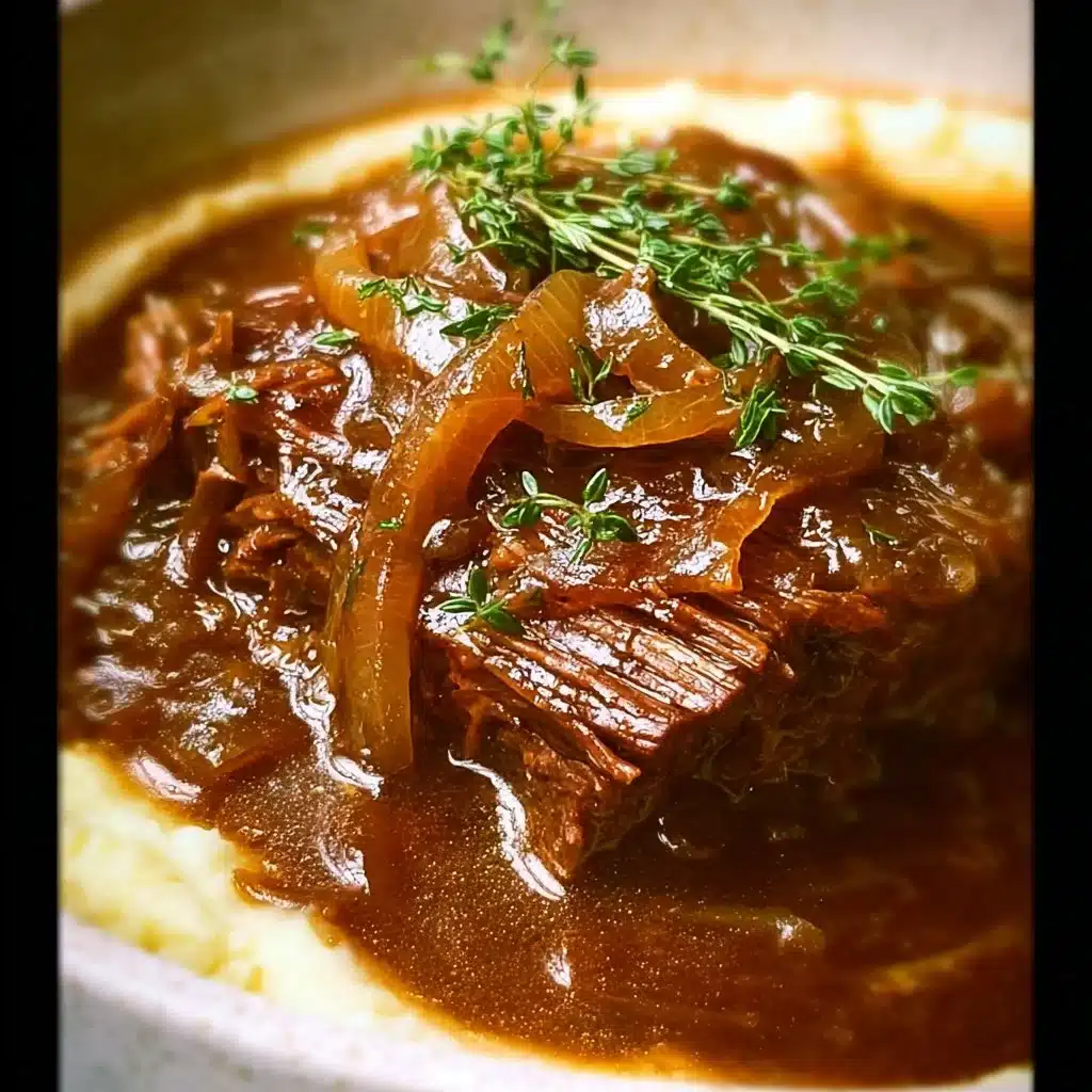 Comforting French Onion Pot Roast