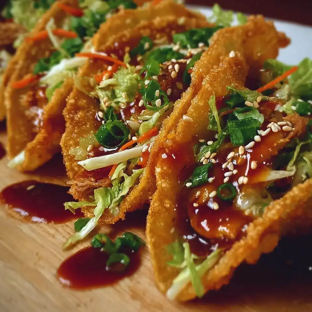 Crispy Chicken Wonton Tacos