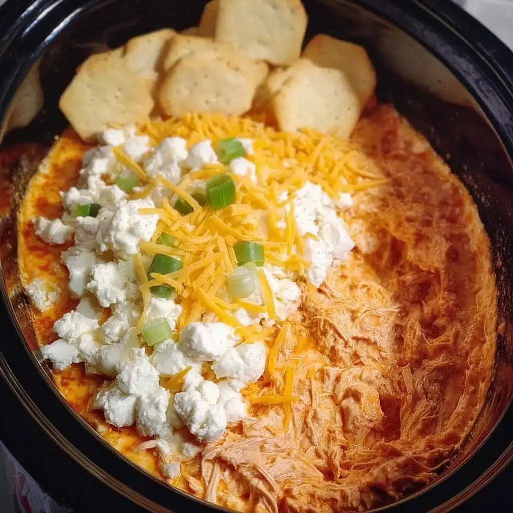 Crockpot Buffalo Chicken Dip