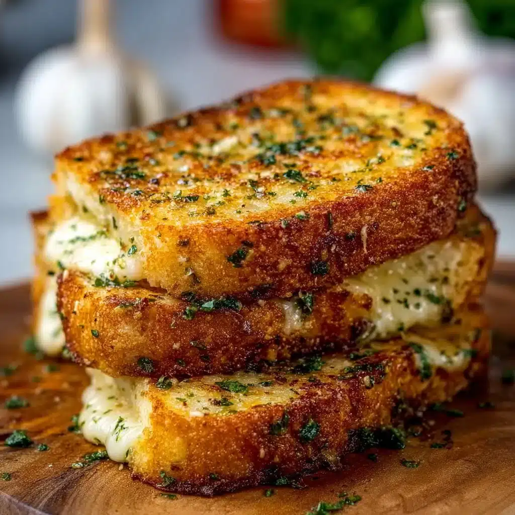 Garlic Bread Grilled Cheese