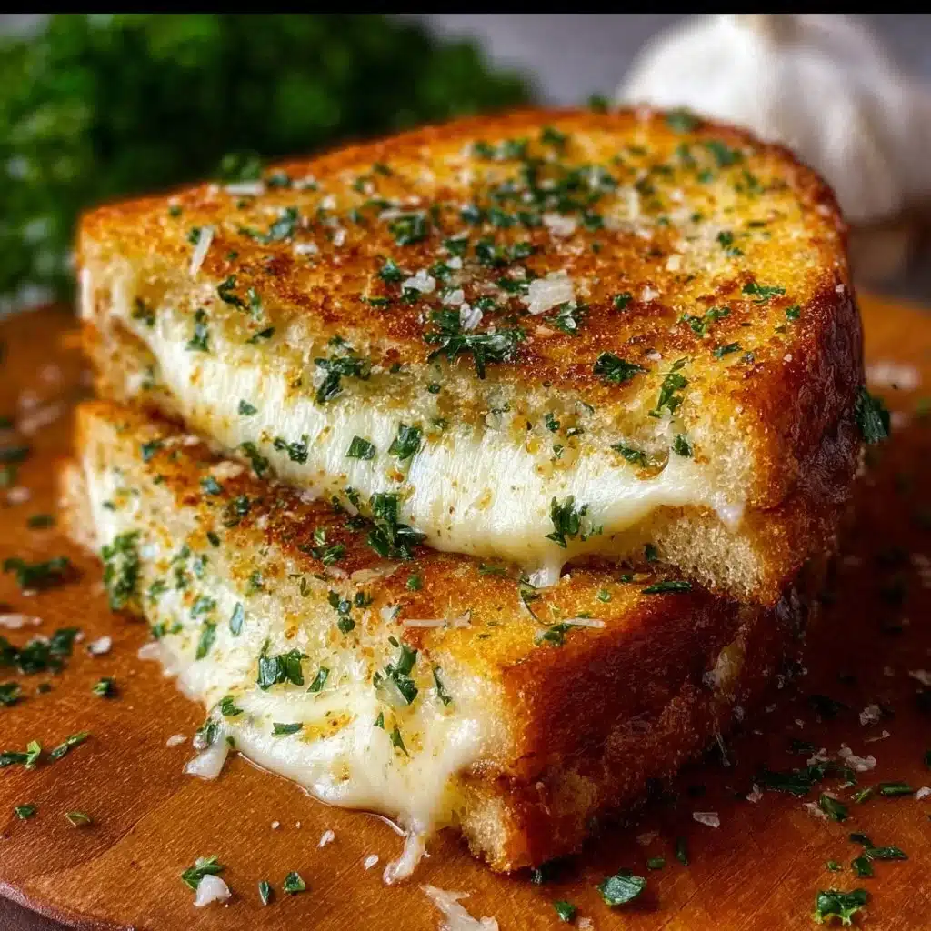 Garlic Bread Grilled Cheese