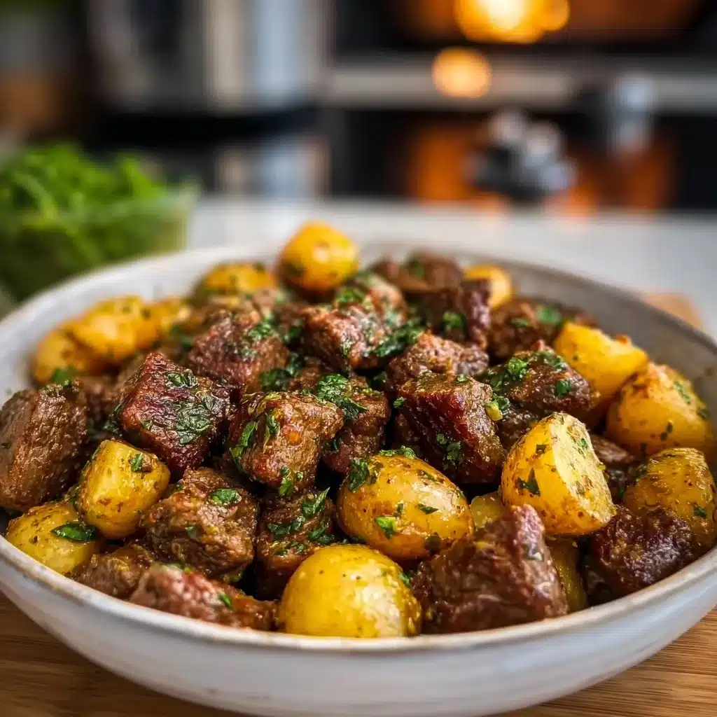 Garlic Butter Beef Bites with Potatoes 5 Garlic Butter Beef Bites with Potatoes