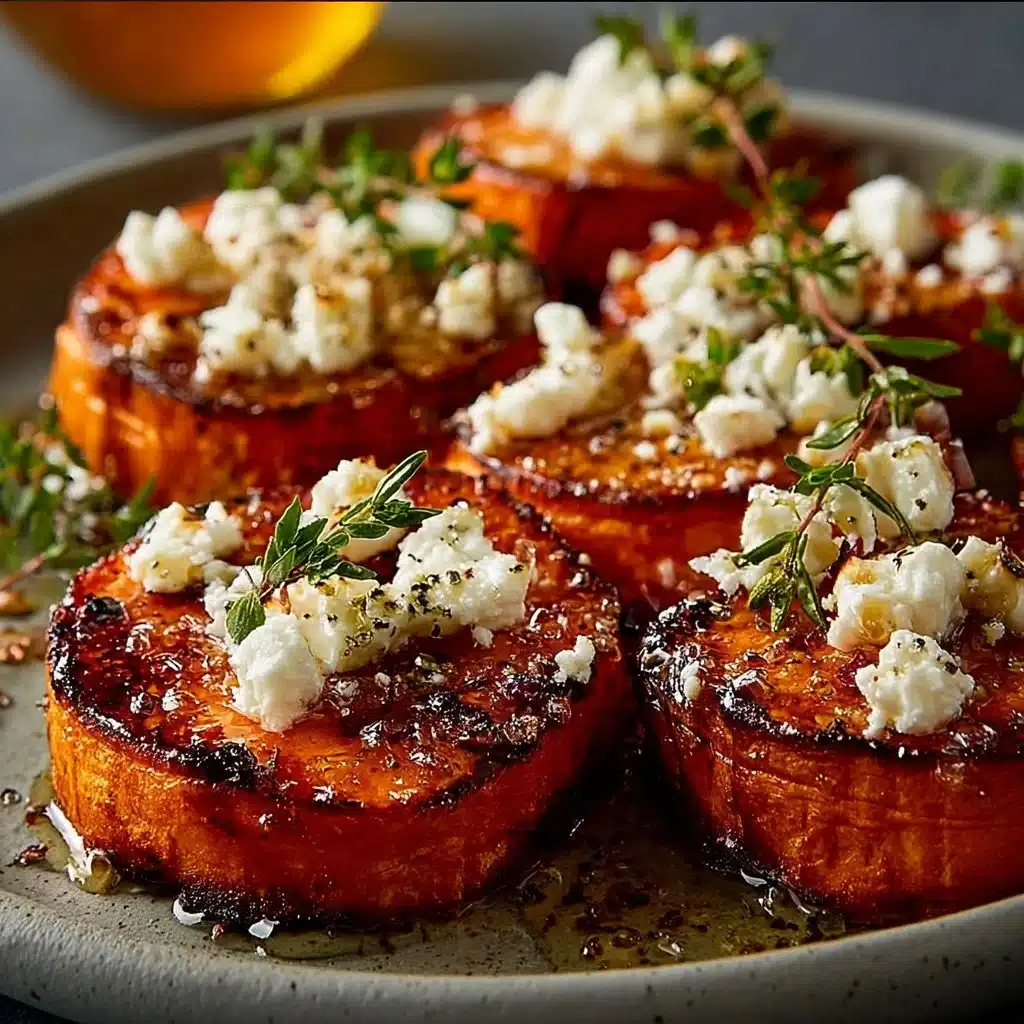 Gourmet Honey Feta Sweet Potato Rounds