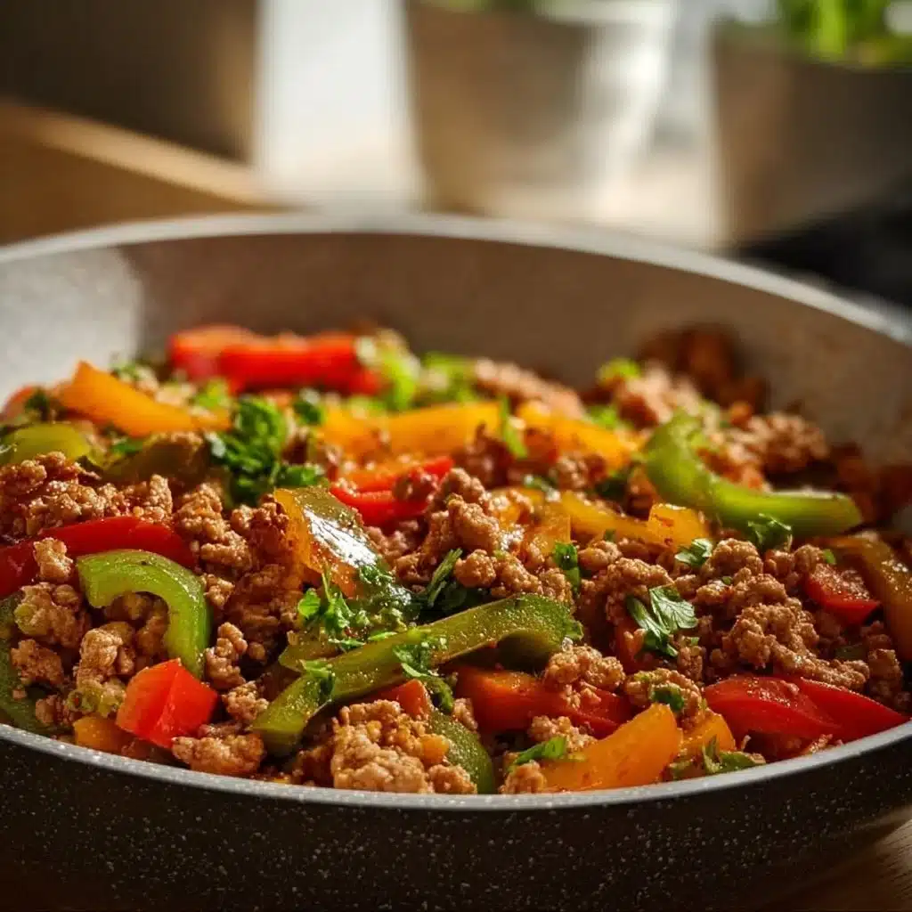 Ground Turkey and Peppers