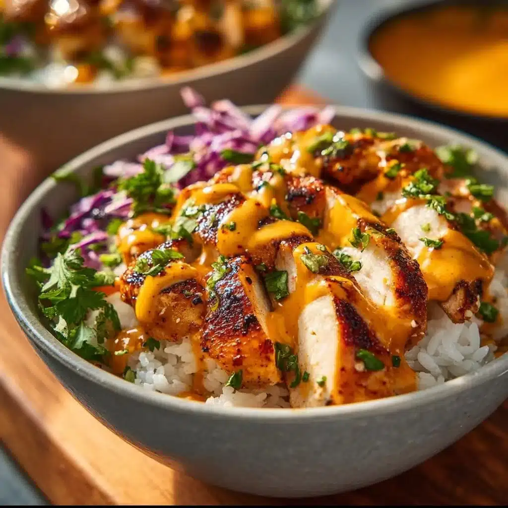 High Protein Bang Bang Chicken Bowls