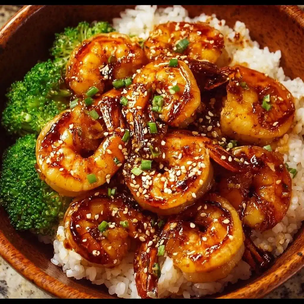 Honey Garlic Shrimp Bowls