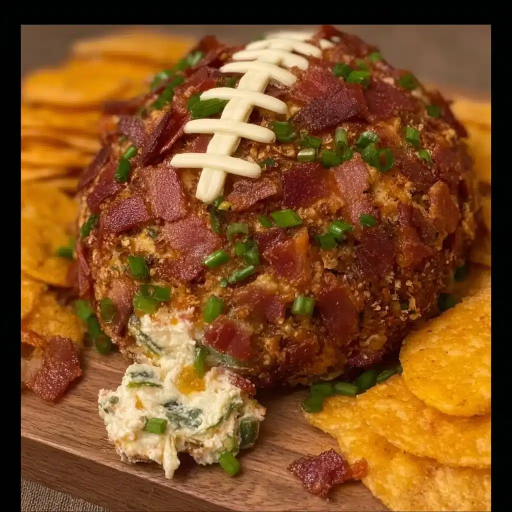 Jalapeño Popper Football Cheese Ball