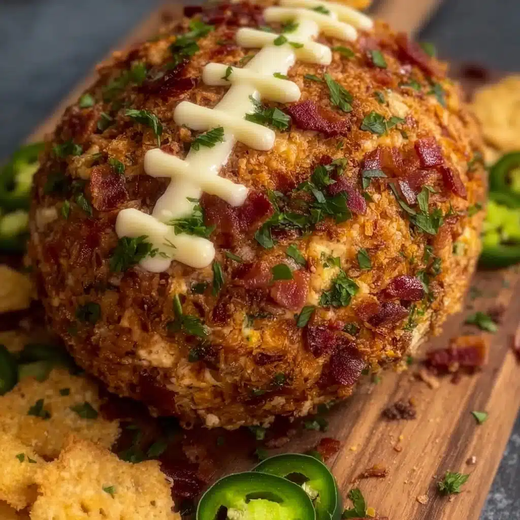 Jalapeño Popper Football Cheese Ball 5 Jalapeño Popper Football Cheese Ball