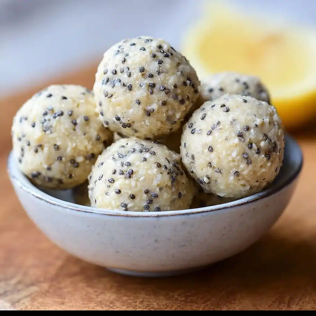 Lemon Poppyseed Protein Balls