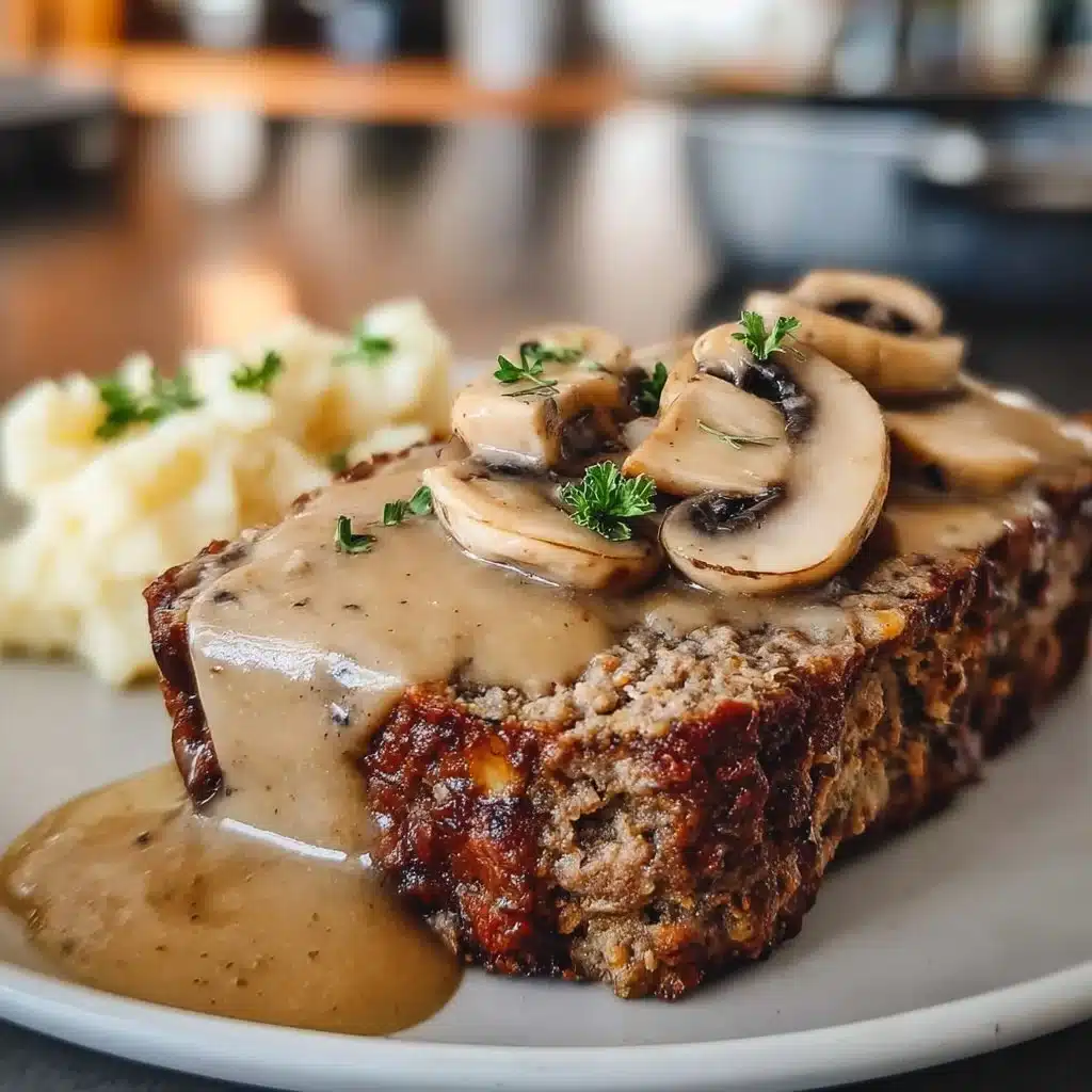 Meatloaf with Mushroom Gravy