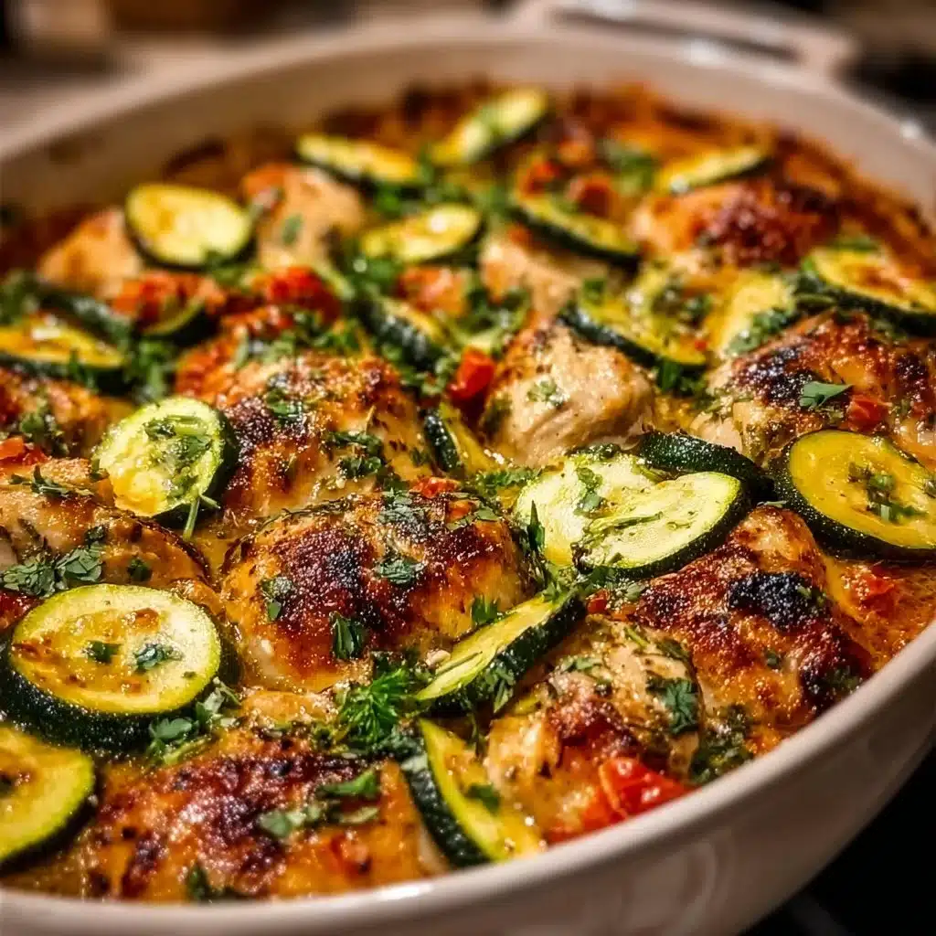 Mediterranean Chicken Zucchini Bake – Healthy, Flavor-Packed Dinner Idea!