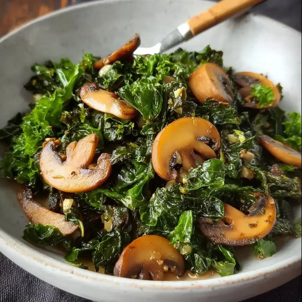 Sautéed Kale and Mushrooms