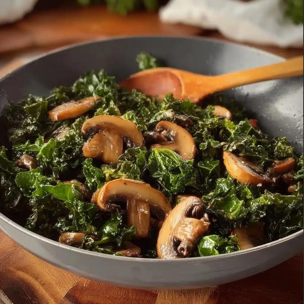 Sautéed Kale and Mushrooms