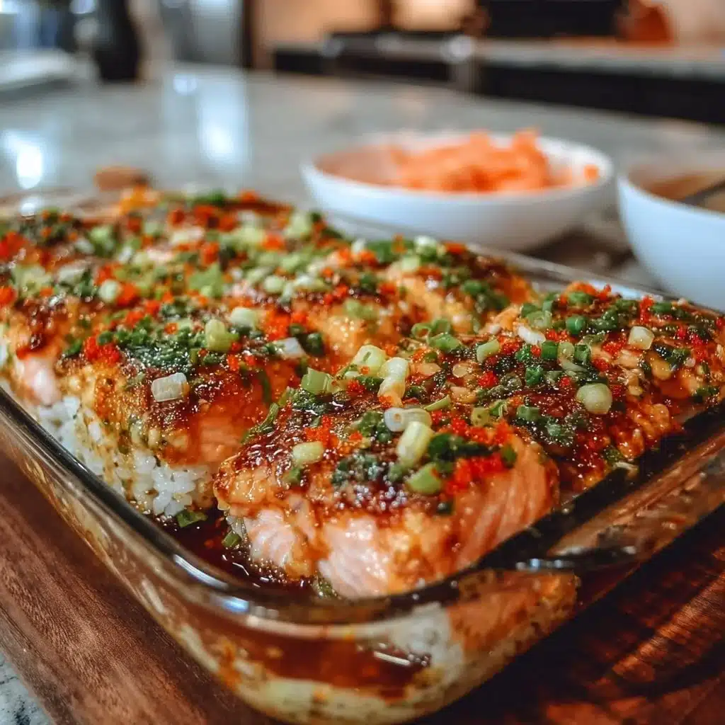 Spicy Salmon Sushi Bake Recipe