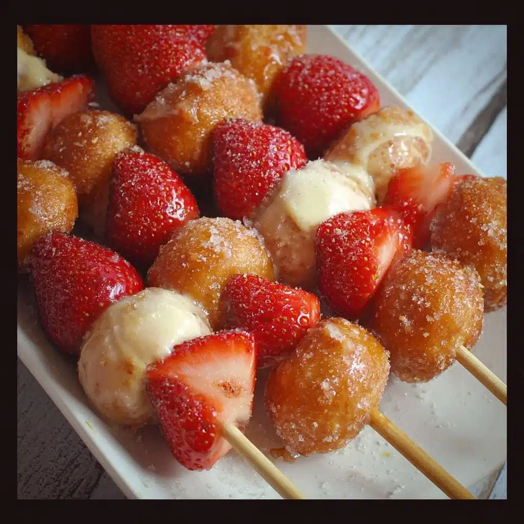 Strawberry and Donut Kabobs