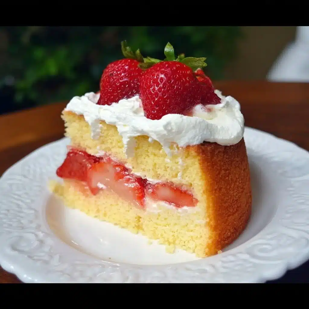 Strawberry Shortcake with Pound Cake