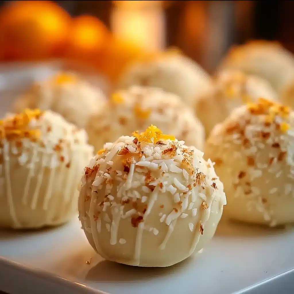 White Chocolate Orange Truffles 5 White Chocolate Orange Truffles