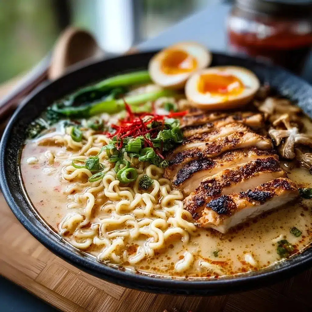 Creamy Garlic Chicken Ramen