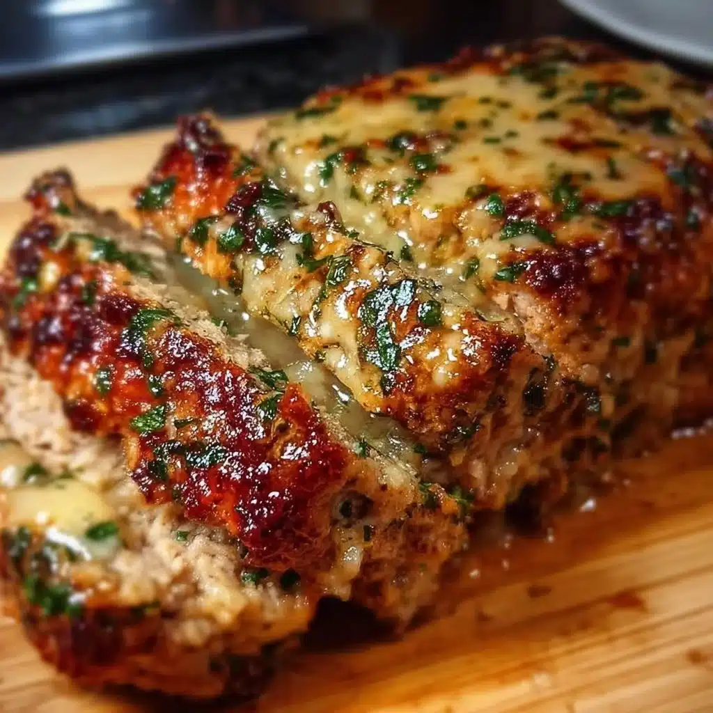 Garlic Parmesan Chicken Meatloaf