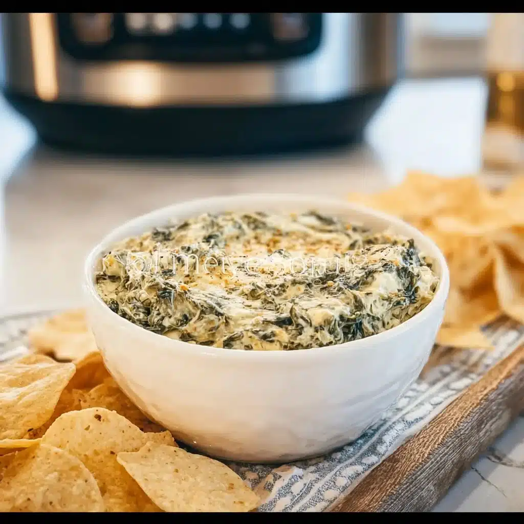 Slow Cooker Spinach Artichoke Dip